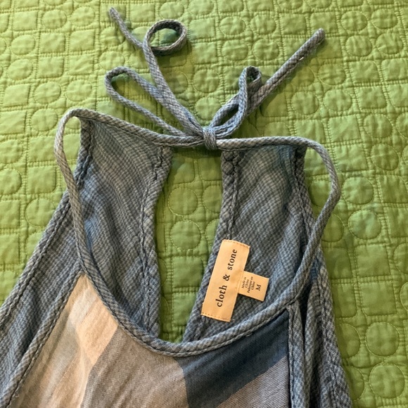 Cloth and Stone cotton gauze plaid camisole - Picture 4 of 6